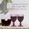 American Atelier Vintage Wine Glasses, Set of 4, 12-Ounce Capacity - Purple